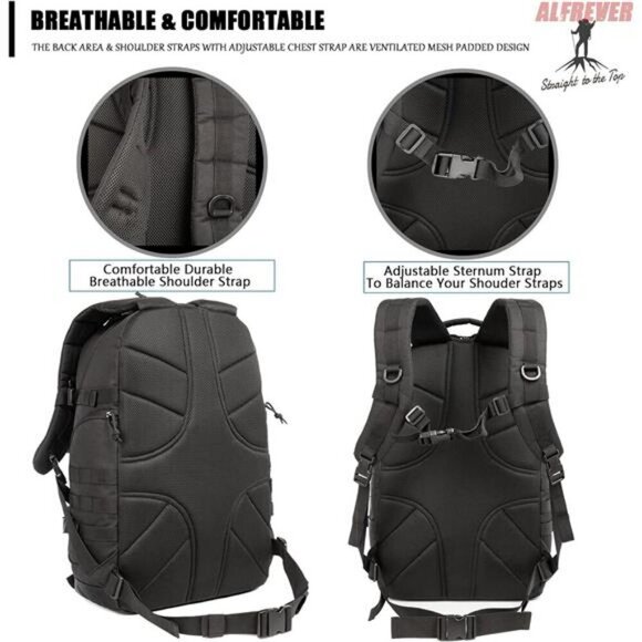 38L Tactical Backpack Military Hiking Camping Pack Molle Outdoor Gear Bag - Picture 7 of 8